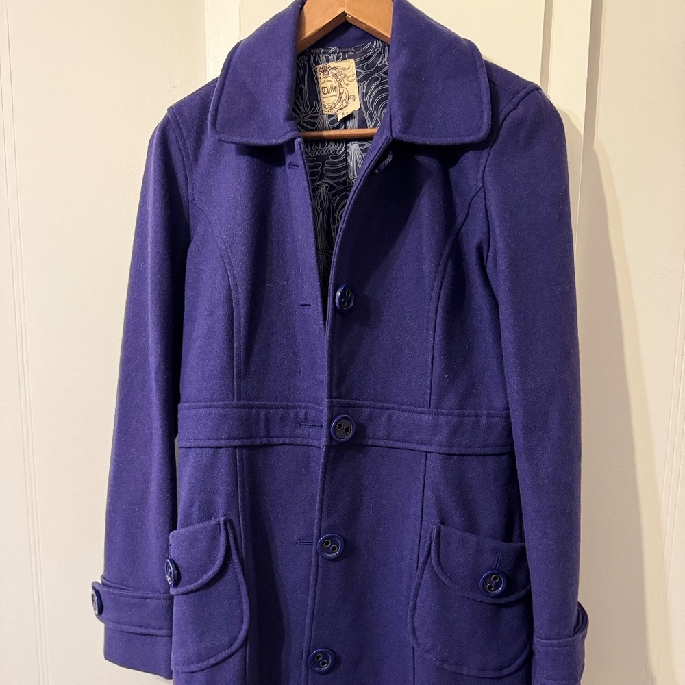 Anthropology Tulle Coat